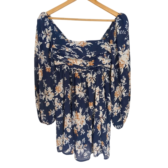 Abercrombie & Fitch Dresses & Skirts - Abercrombie & Fitch Navy Floral Dress – Size Small (Fits S/M)